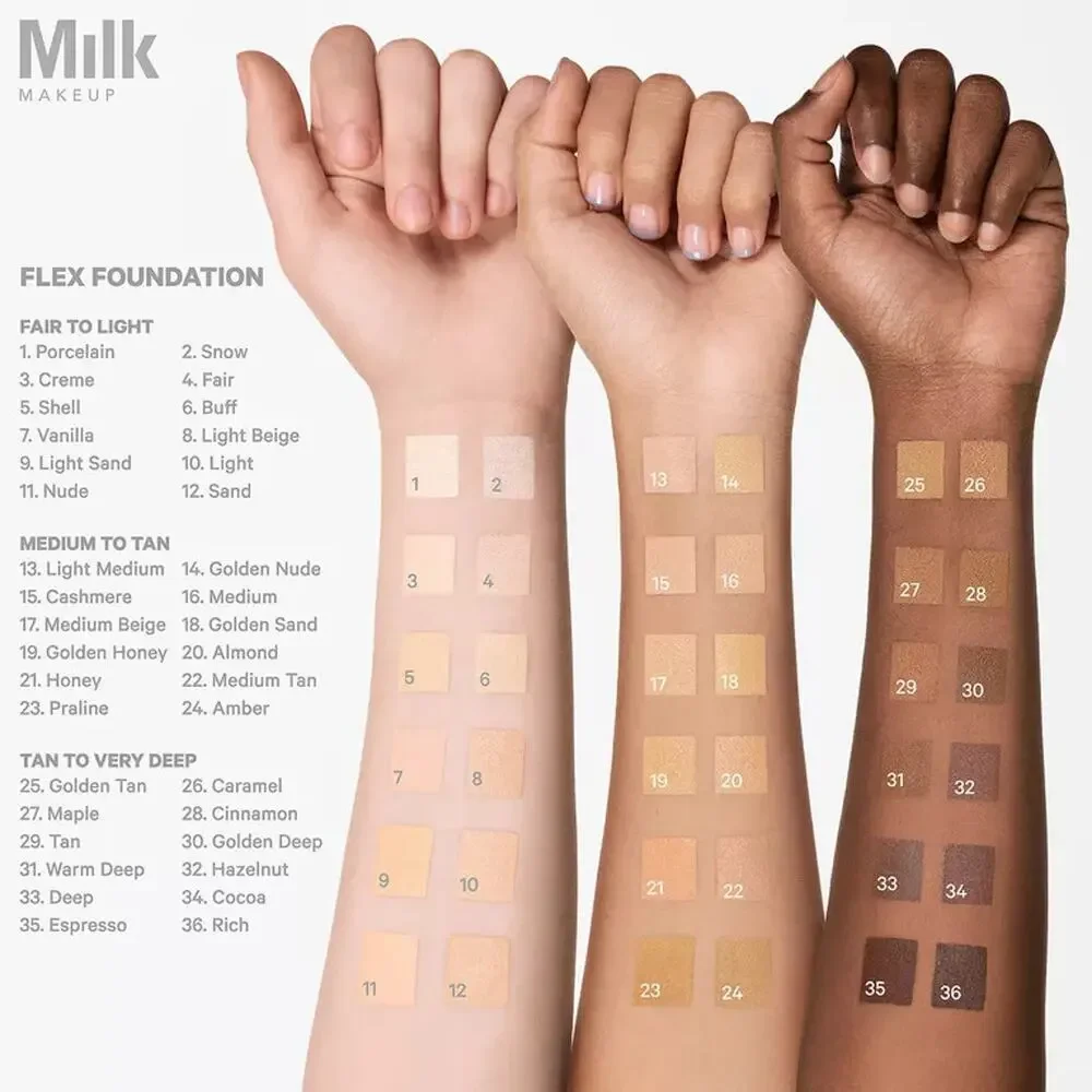 NIB Milk Makeup Flex Foundation Stick – Shade 34 Cocoa – 0.35oz / 10g